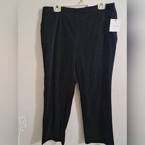 Croft&Barrow Black Pants. Size PL short. PETITE stretch large short.